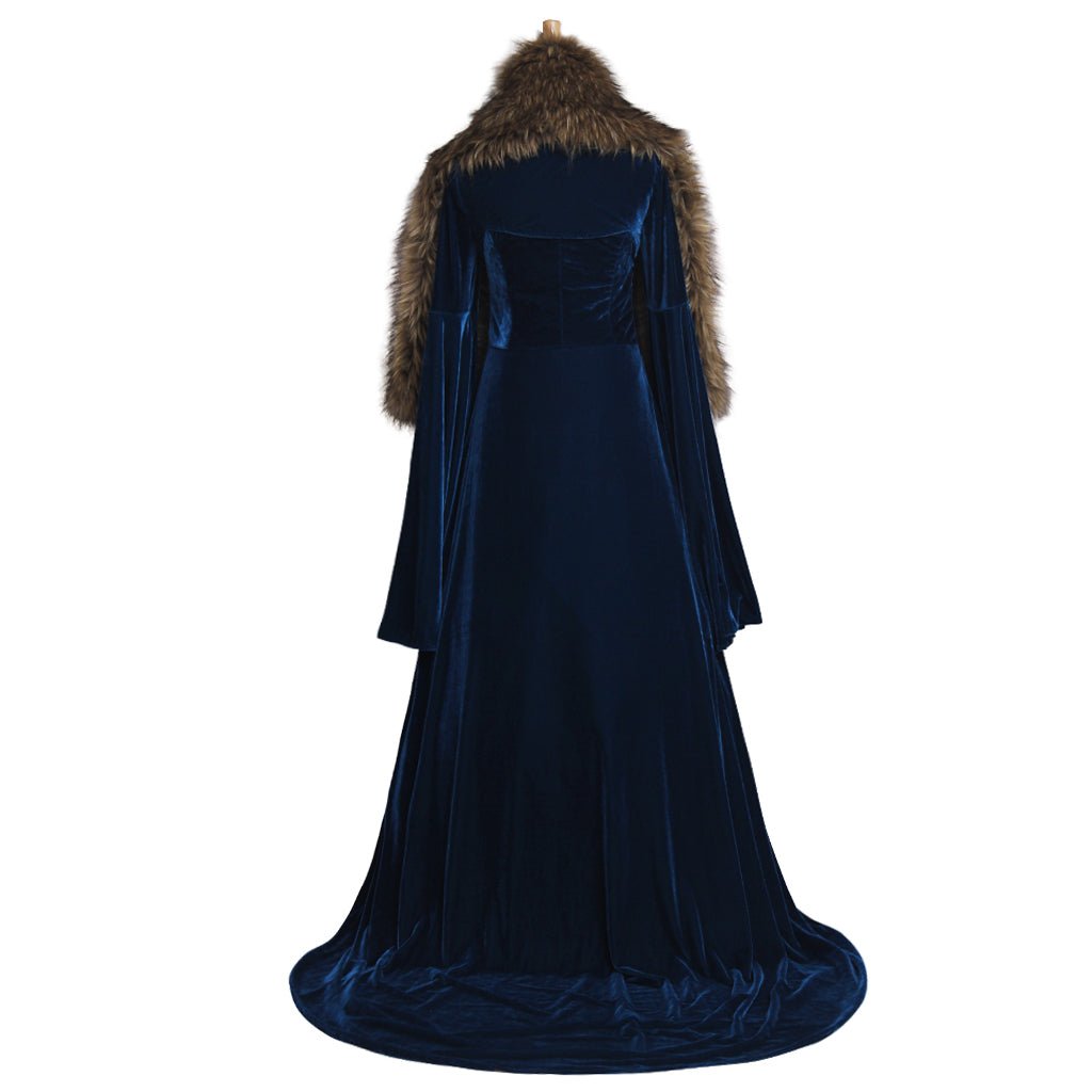 Vestido de Sansa Stark para Cosplay – Disfraz de Halloween y Carnaval para Mujeres Adultas - Fantasia Cosera
