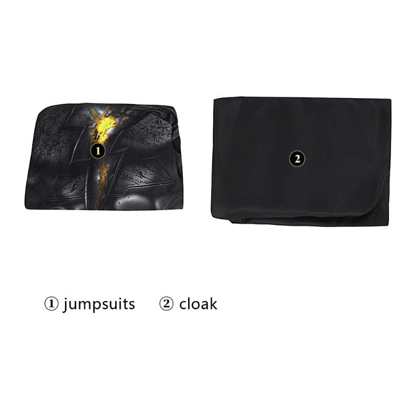 Traje de Cosplay de Teth Adam Negro Mono Zentai para Niño Disfraz de Superhéroe Halloween - Fantasia Cosera