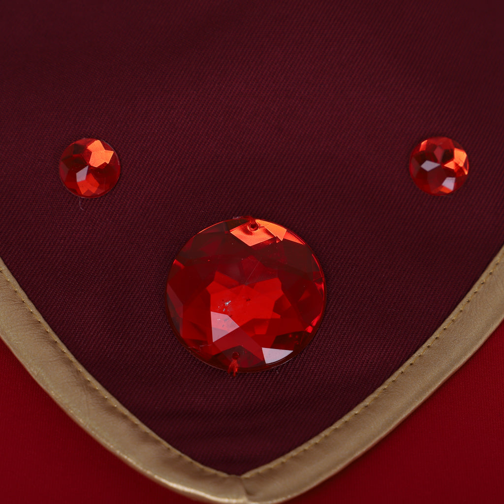 Traje de Cosplay de Avatar: The Last Airbender - Guerreras Kyoshi Suki Nación del Fuego Vestido Rojo - Fantasia Cosera