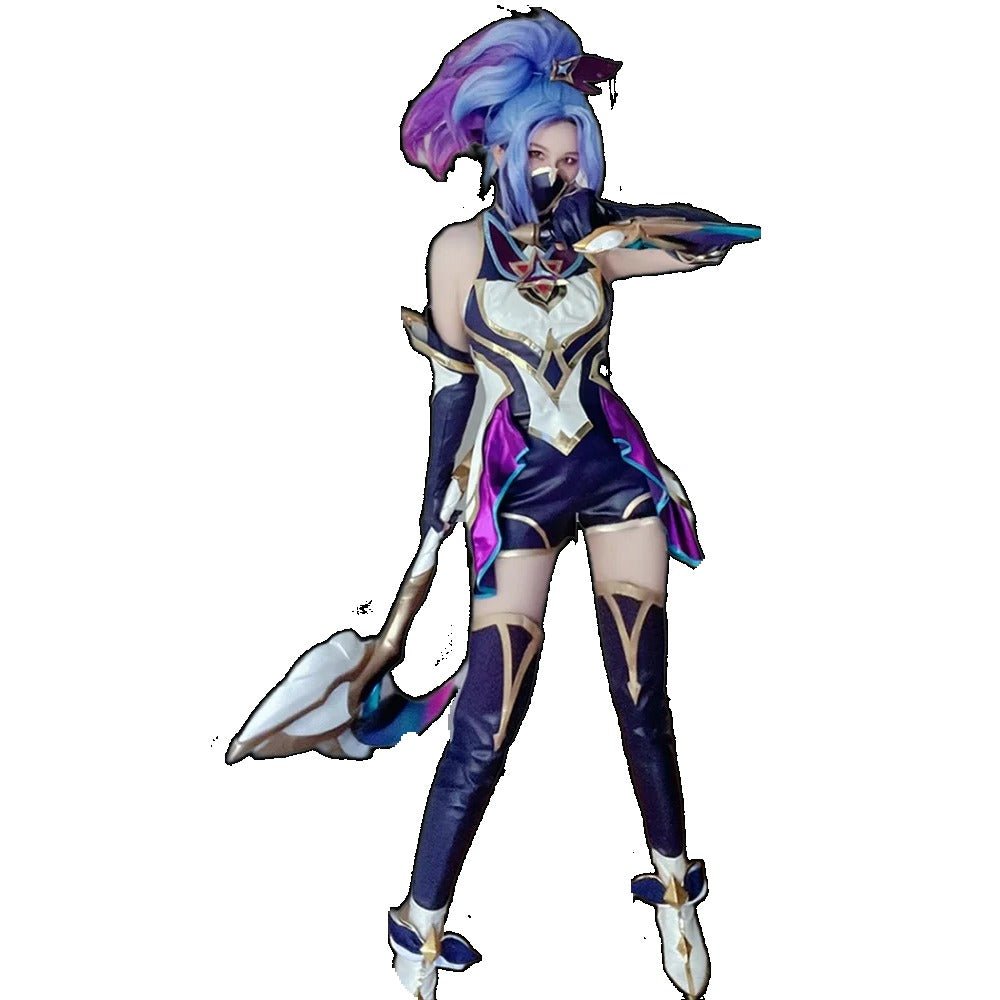 Traje de Cosplay de Akali Guardiana Estelar para Mujeres - Juego LOL - Fantasia Cosera