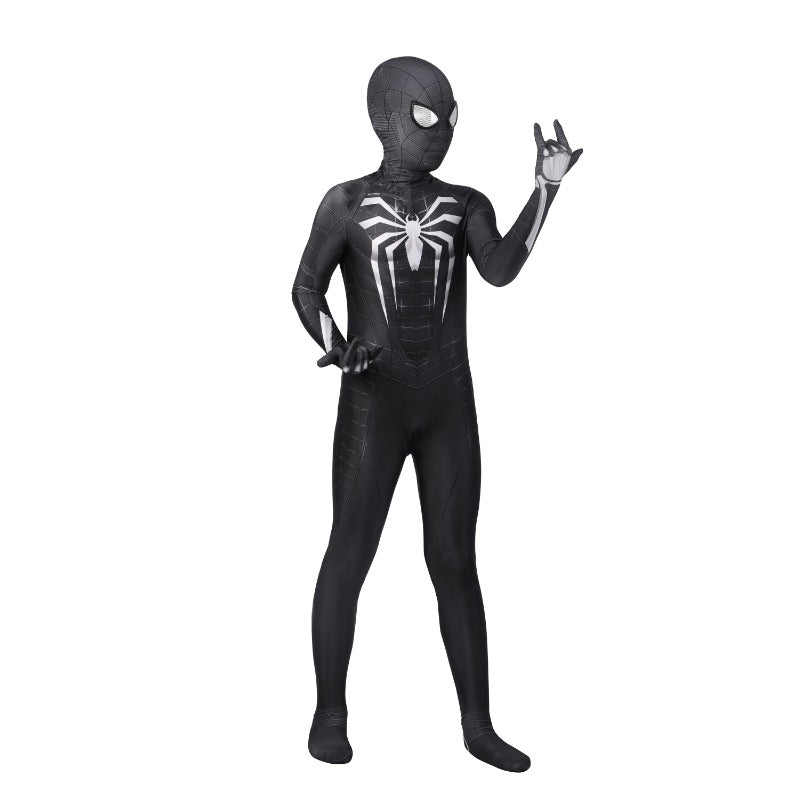 Traje de Cosplay de Spider-Man PS4 Avanzado Negro para Niños, Disfraz de Halloween - Fantasia Cosera
