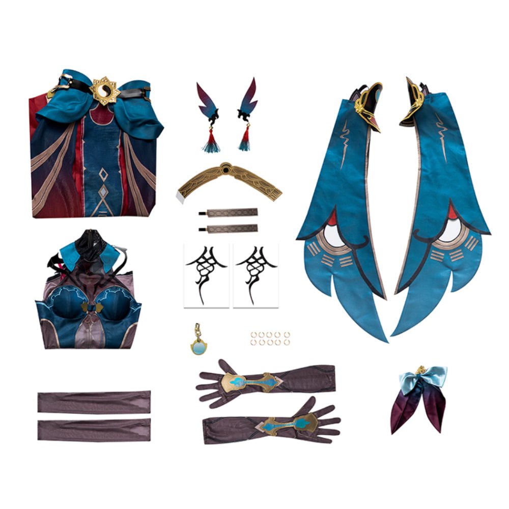 Peluca Honkai Star Rail para S, Traje de Cosplay de Xueyi Jueces con Accesorios - Fantasia Cosera