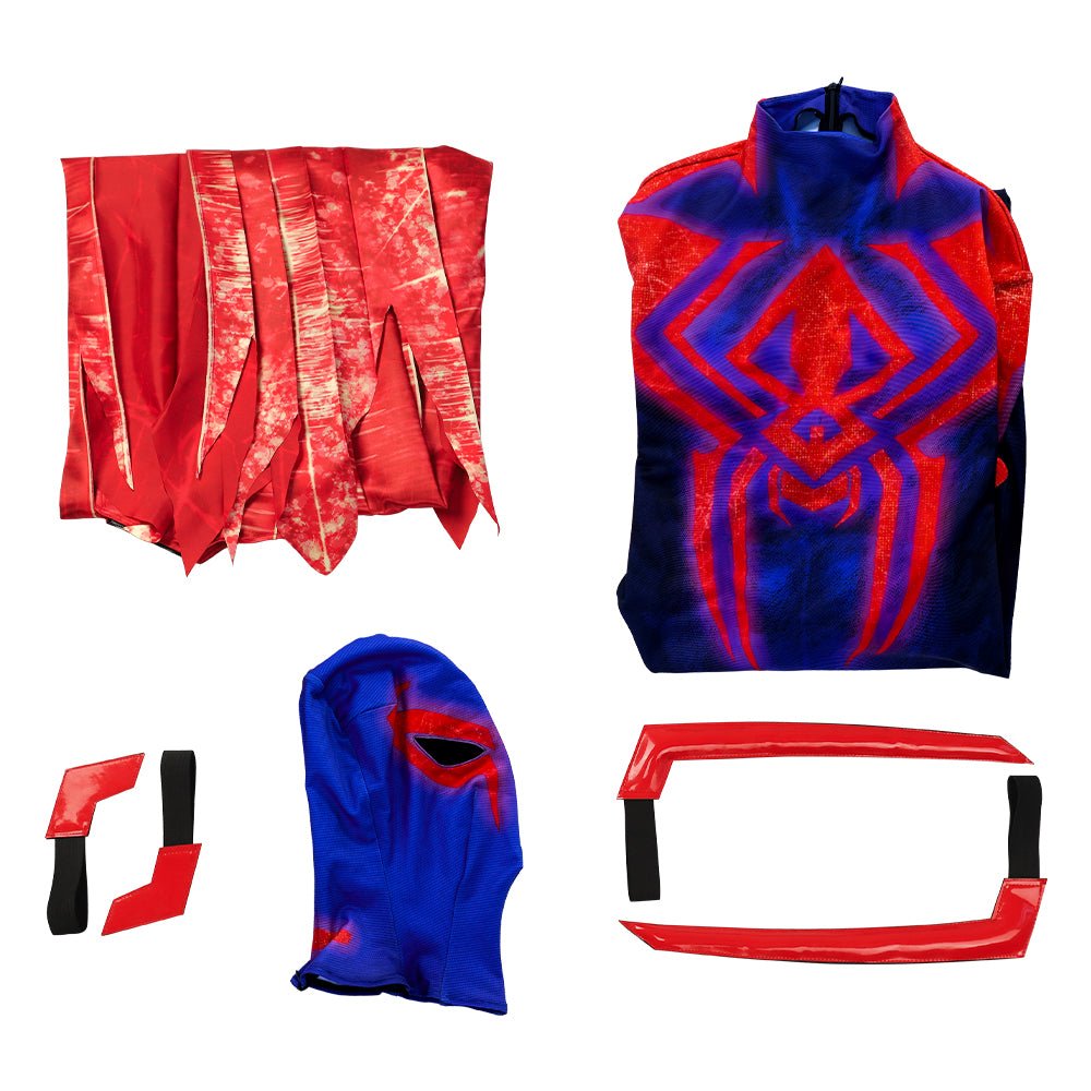 Traje de Cosplay de Spider-Man: Across the Spider-Verse con Capa - Fantasia Cosera
