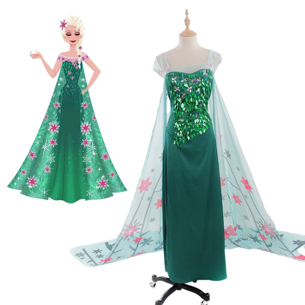 Serie de Trajes de Cosplay de Frozen Anna y Elsa | Vestidos de Princesa para Cosplay, Halloween y Fiestas - Fantasia Cosera
