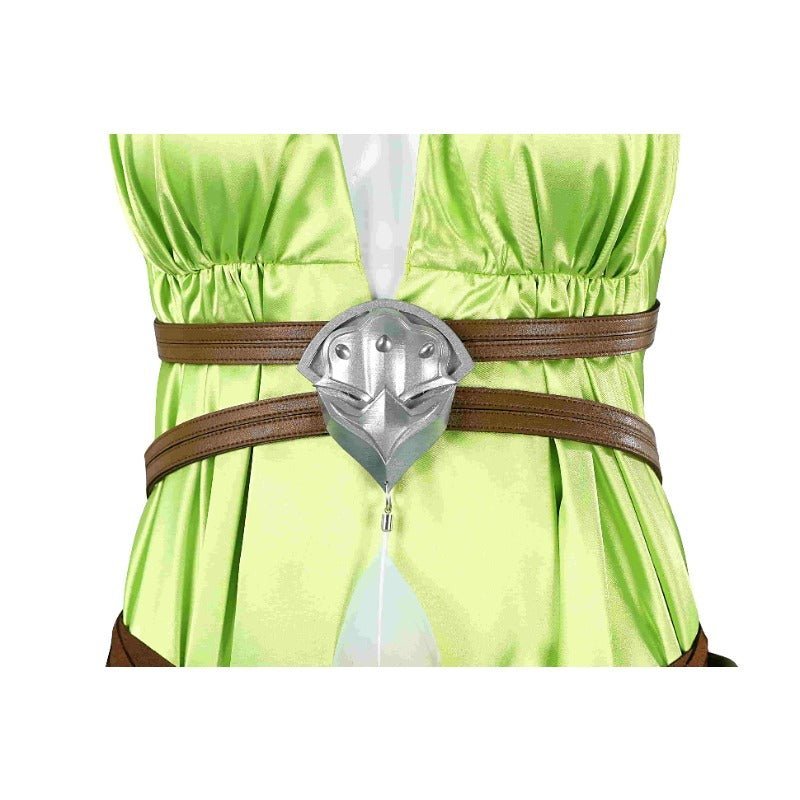 Traje de Nophica de FF14 Cosplay - Vestido Largo Verde para Halloween y Fiestas - Fantasia Cosera