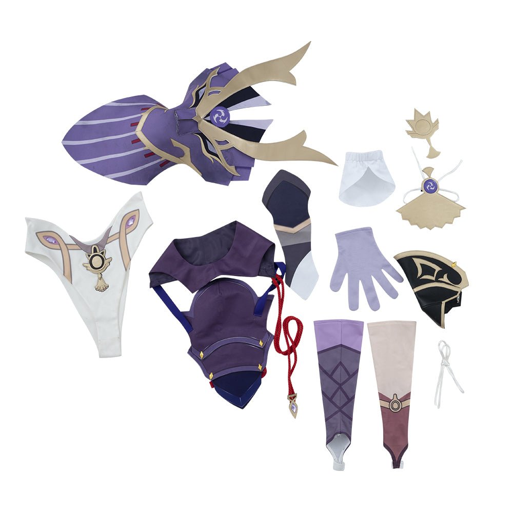 Traje de Cosplay de Raiden Shogun de Genshin Impact – Atuendo Auténtico para Fans - Fantasia Cosera