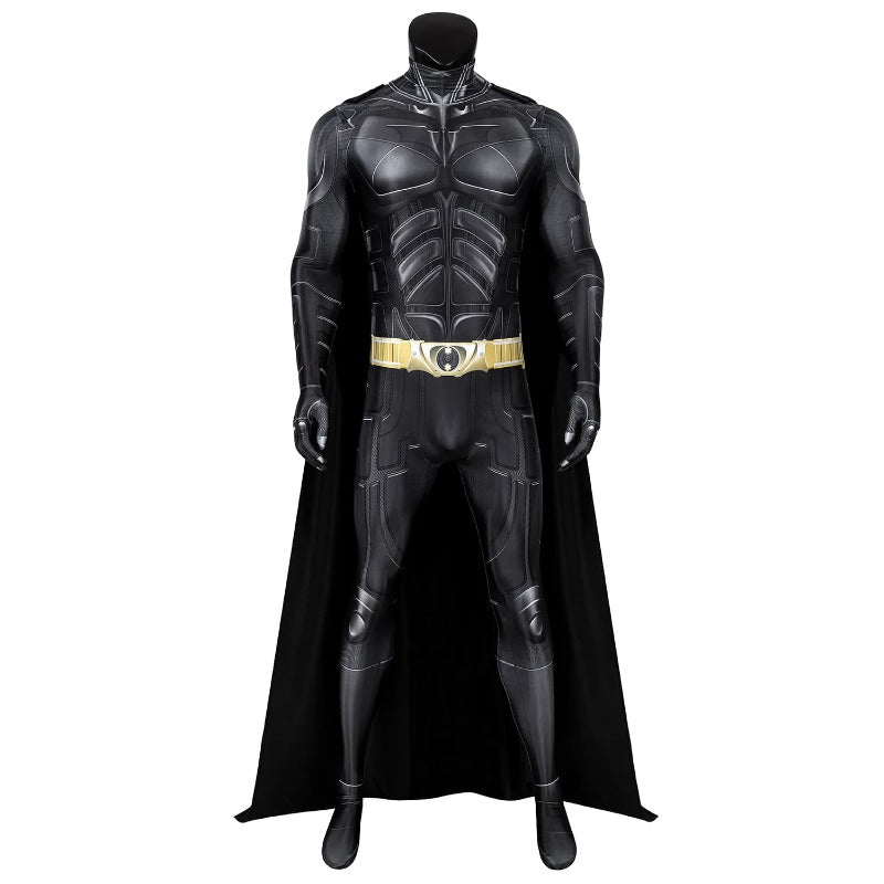 Traje de Superhéroe Murciélago Adulto Negro Oscuro Mono Capa Máscara Disfraz Cosplay - Fantasia Cosera