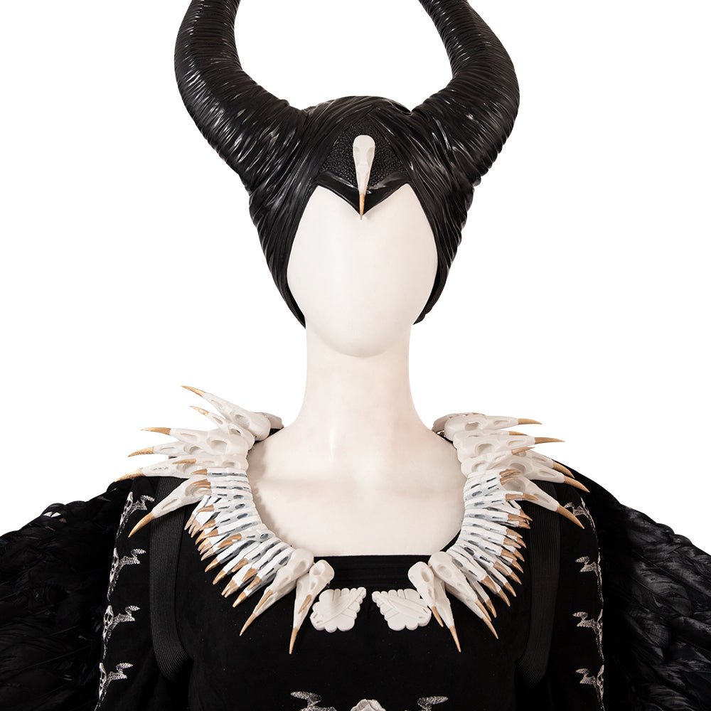 Traje de Cosplay de Maléfica de la Película La Bella Durmiente - Fantasia Cosera