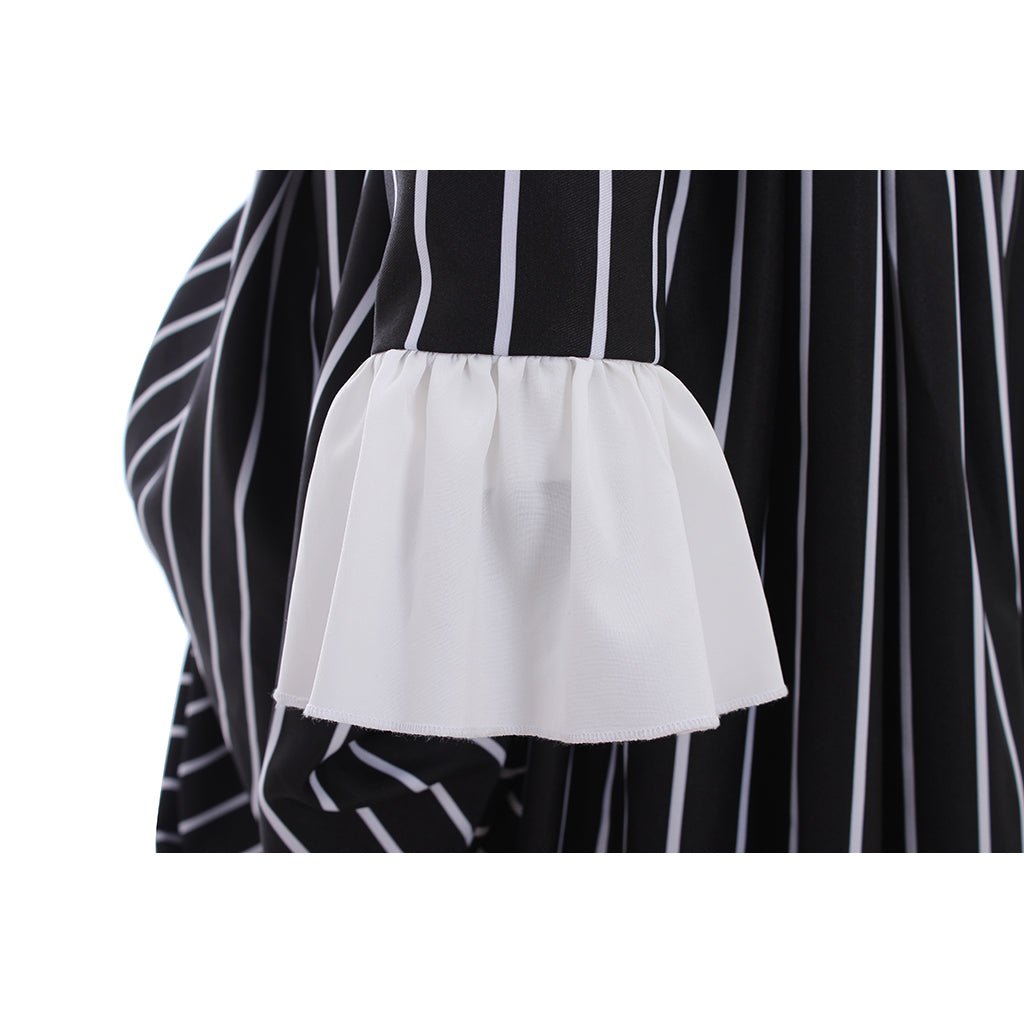 Traje de Jack Skellington Chaqueta de Rayas Negras para Fiesta de Halloween - Fantasia Cosera