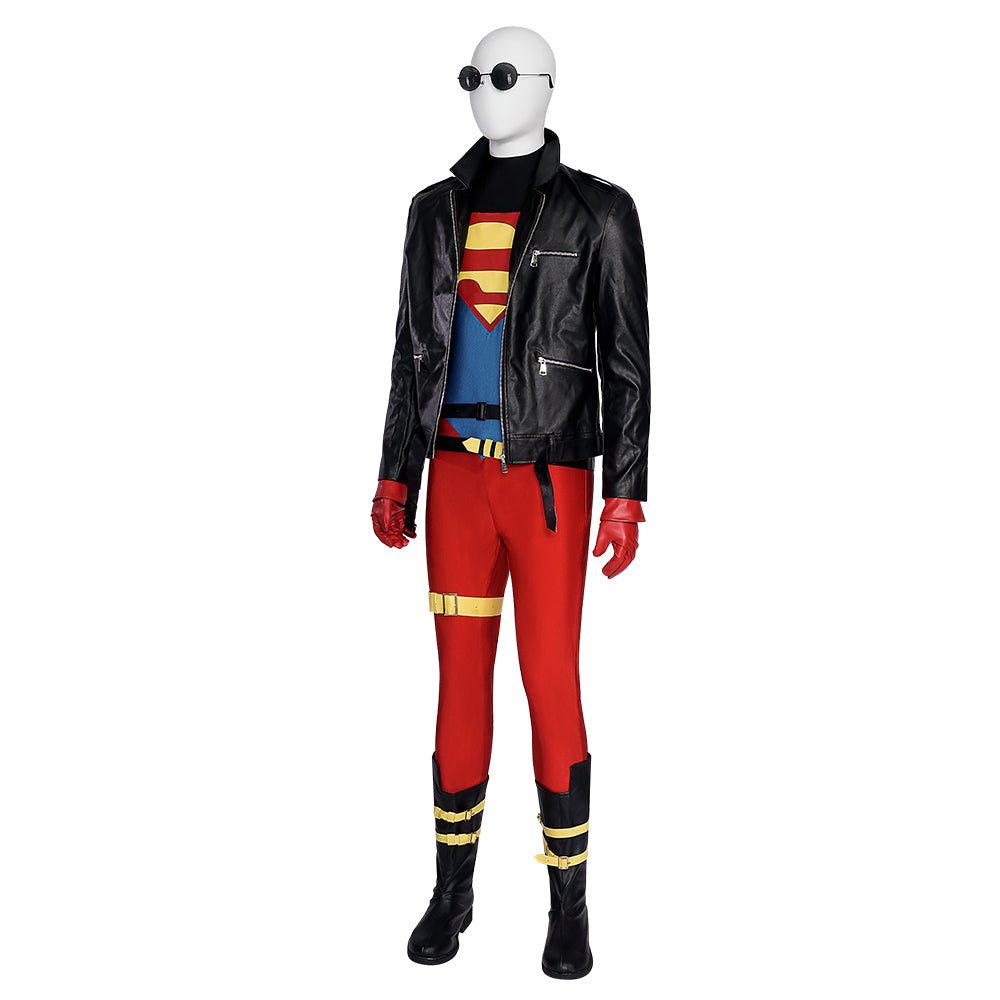 Disfraz de Superboy Halloween Conner Kent Juego de Traje Sin Zapatos - Fantasia Cosera