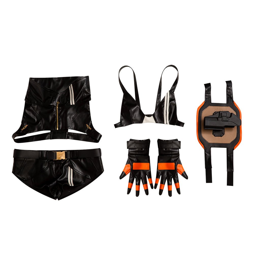 Traje de Cosplay de Black Rock Shooter para Mujer - Conjunto Completo para Fiesta de Halloween - Fantasia Cosera