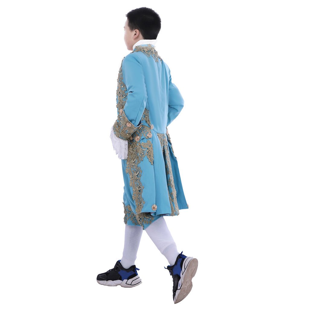 Traje Colonial del Siglo XVIII para Niños - Chaqueta Rococo al Estilo Washington - Fantasia Cosera
