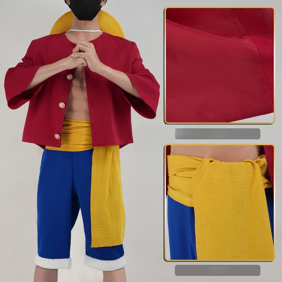 Traje de Cosplay de Monkey D. Luffy - Outfit Premium de One Piece - Fantasia Cosera