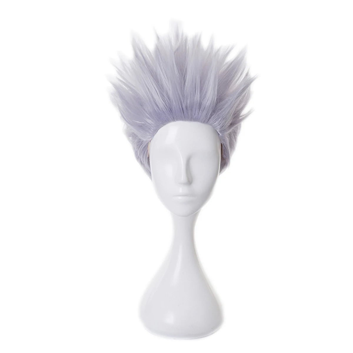 Peluca de Cosplay de Satoru Gojo de Jujutsu Kaisen - Fibra Sintética Ajustable para Halloween y Fiestas de Anime - Fantasia Cosera