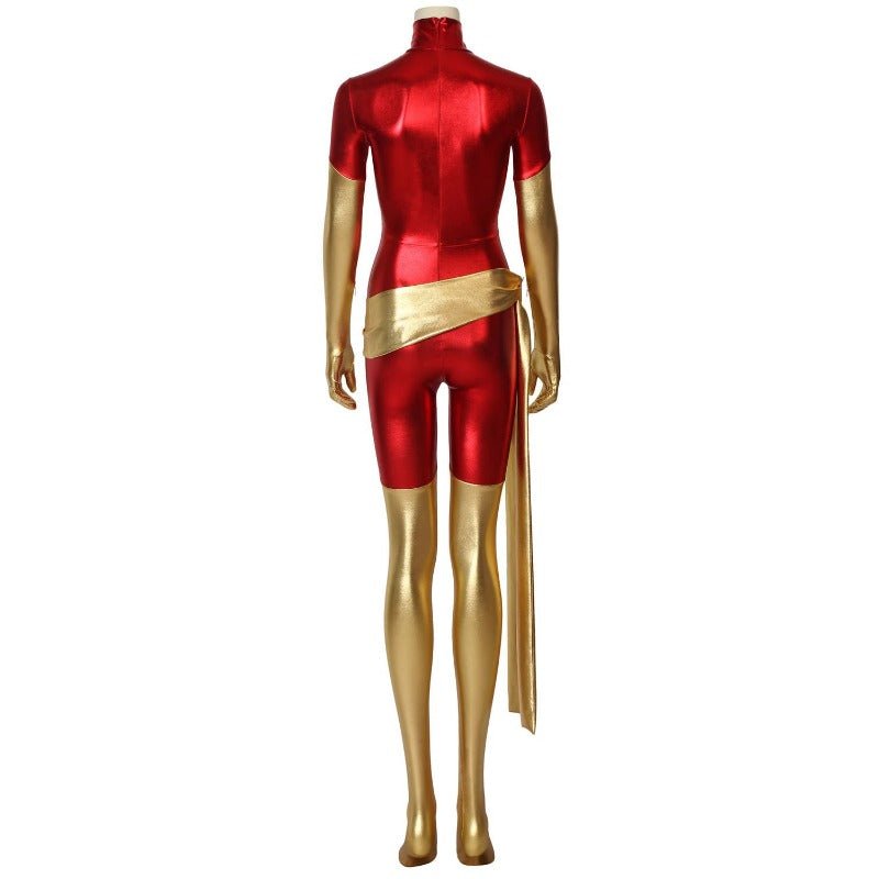 Traje de Cosplay de Jean Grey Fénix Oscura - X-Men, Traje Rojo de Spandex - Fantasia Cosera