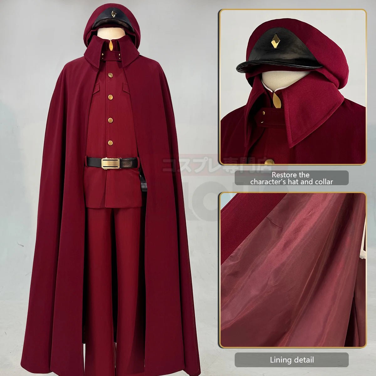 Disfraz de Cosplay de Bungo Stray Dogs Suehiro Tetchou Okura Teruko Jouno Saigiku Peluca Capa Sobredimensionada Chaqueta Forrada Pantalones Halloween - Fantasia Cosera
