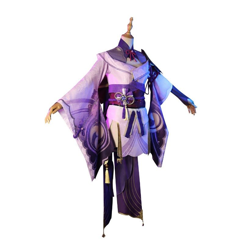 Traje de Cosplay de Raiden Shogun de Genshin Impact - Vestidos Elegantes para Halloween y Eventos - Fantasia Cosera