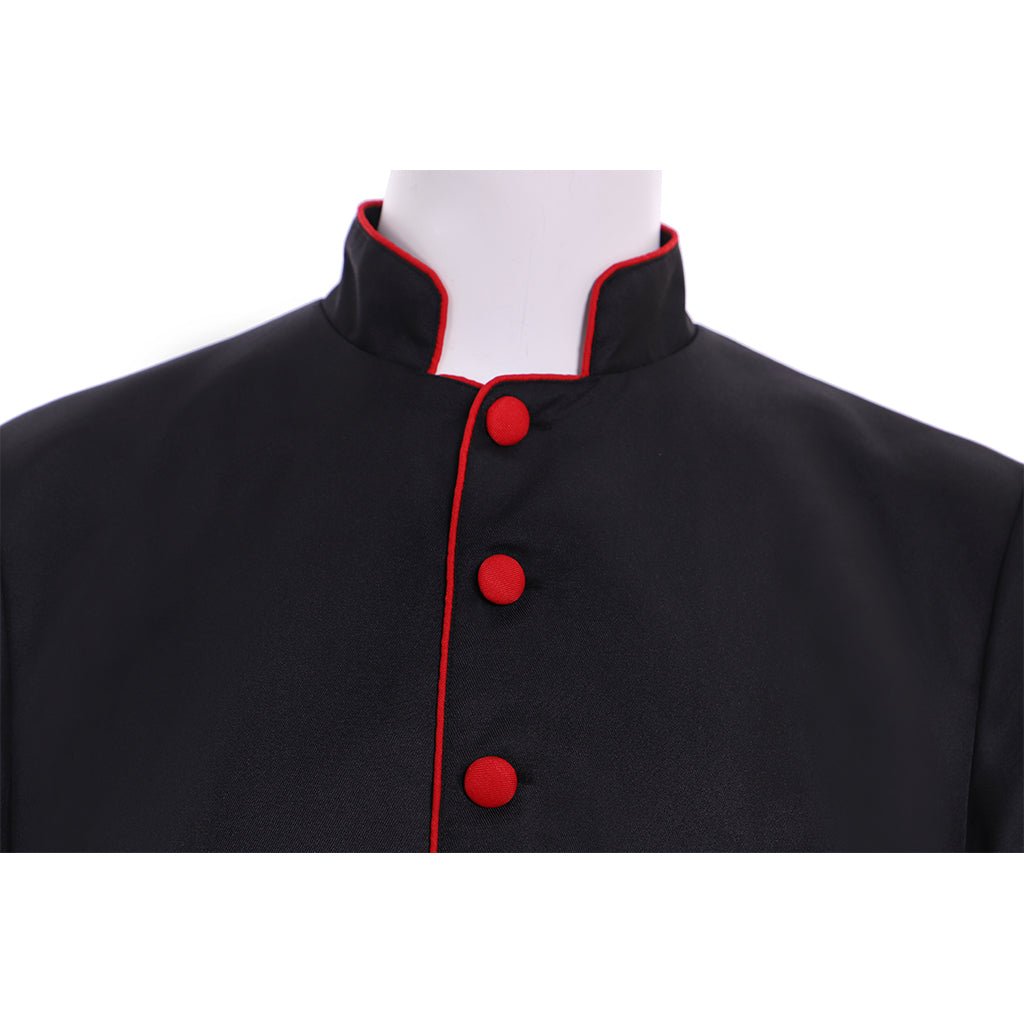 Traje de Clérigo Negro Romano Personalizado | Túnica de Clérigo Medieval para Cosplay de Adultos - Fantasia Cosera