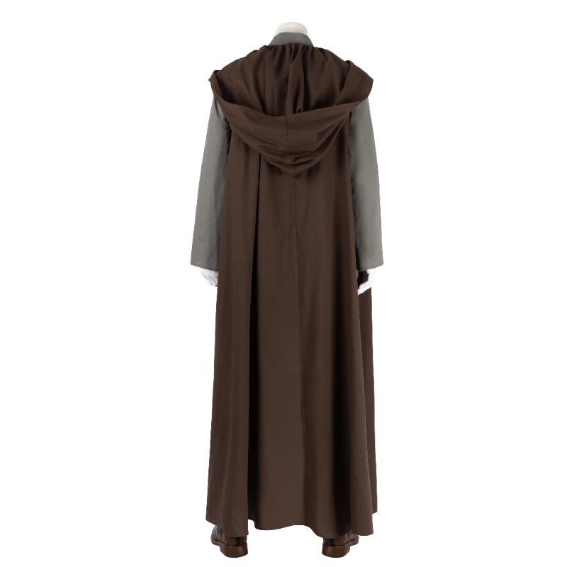 Traje de Cosplay de Obi-Wan Kenobi Conjunto Completo - Capa de Caballero Jedi para Halloween y Carnaval - Fantasia Cosera