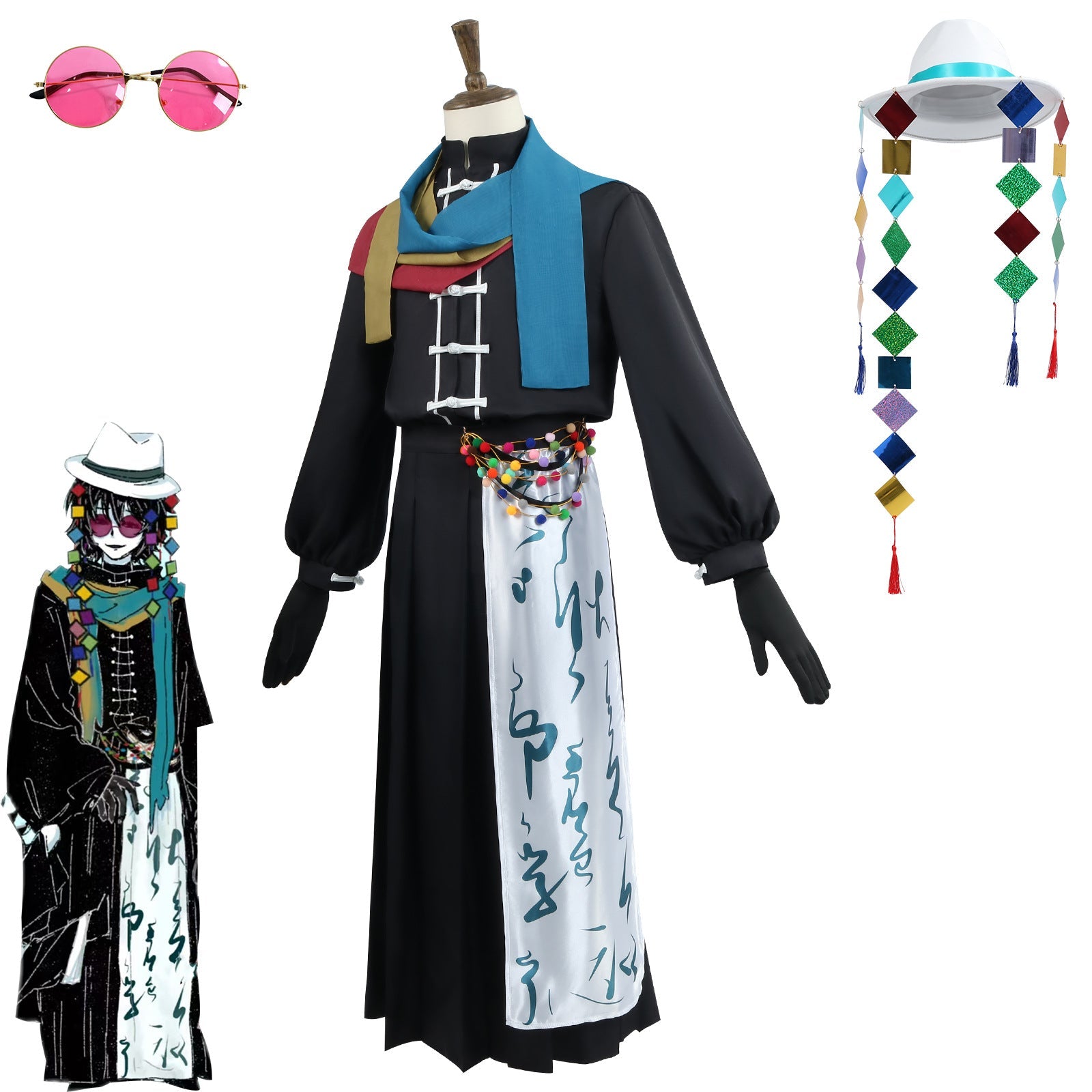 La Historia de Fantasma de la Séptima Noche – Disfraz de Cosplay de Che Fuzhao & Hua Qing - Fantasia Cosera