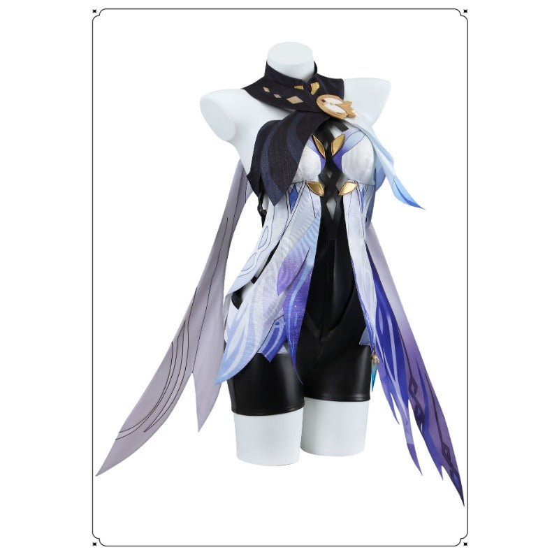 Traje de Cosplay de Skirk de Genshin Impact – Outfit del Maestro de Tartaglia para Mujeres - Fantasia Cosera