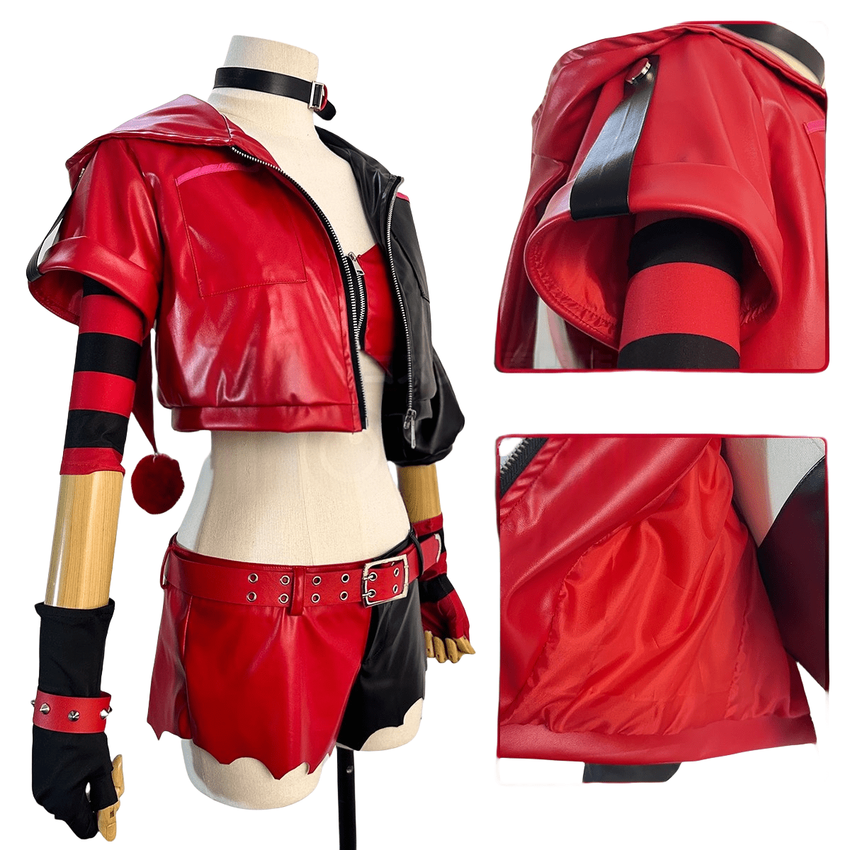 Traje de Cosplay de Harley Quinn de Suicide Squad - Calidad Premium - Fantasia Cosera