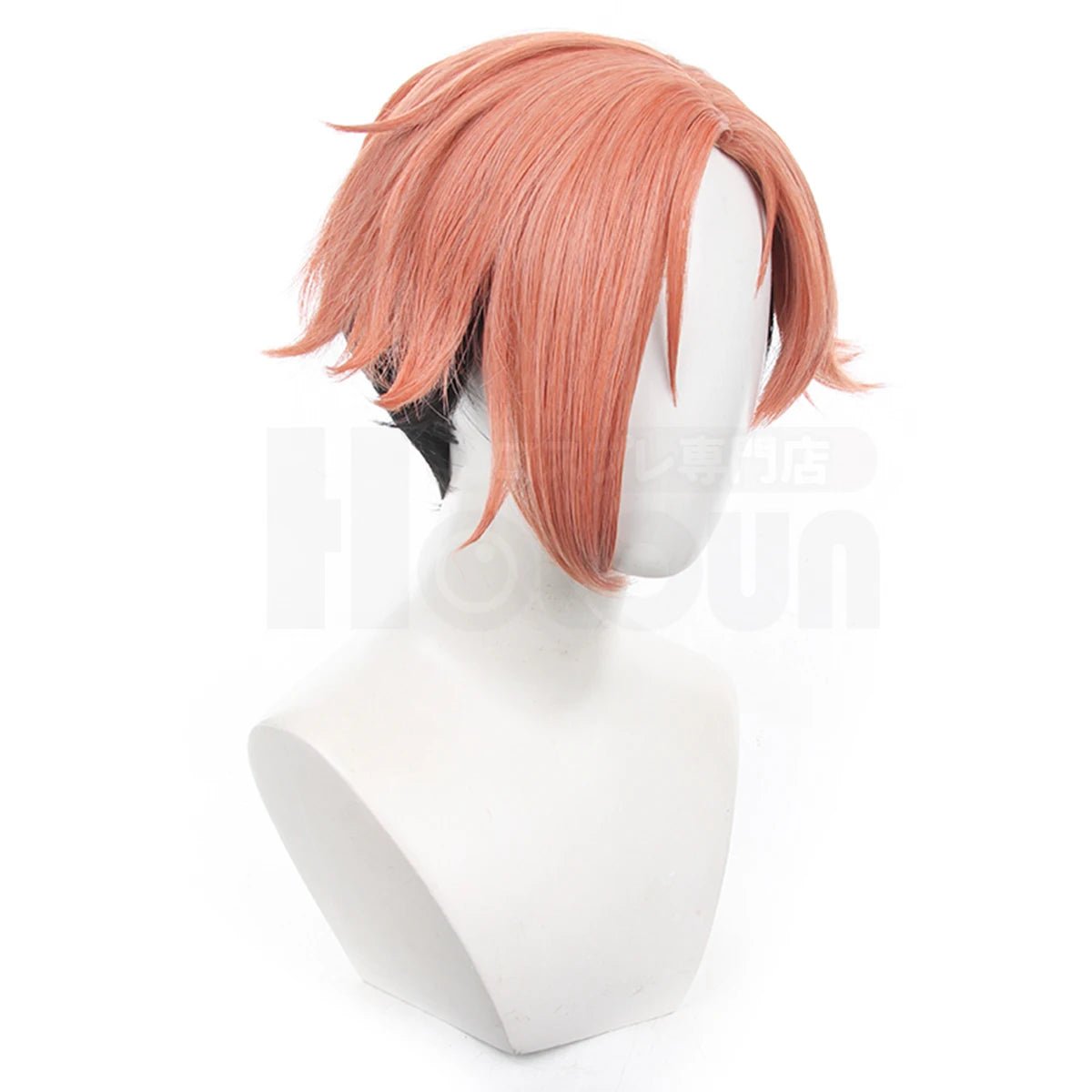 Peluca de Cosplay Shuto Sendou de Blue Lock - Rosa Roja, Fibra Sintética, Tamaño Ajustable, Resistente al Calor para Halloween - Fantasia Cosera