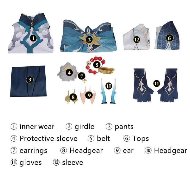 Traje de Cosplay de Dan Heng Honkai: Star Rail Hecho a Mano para Halloween y Eventos - Fantasia Cosera