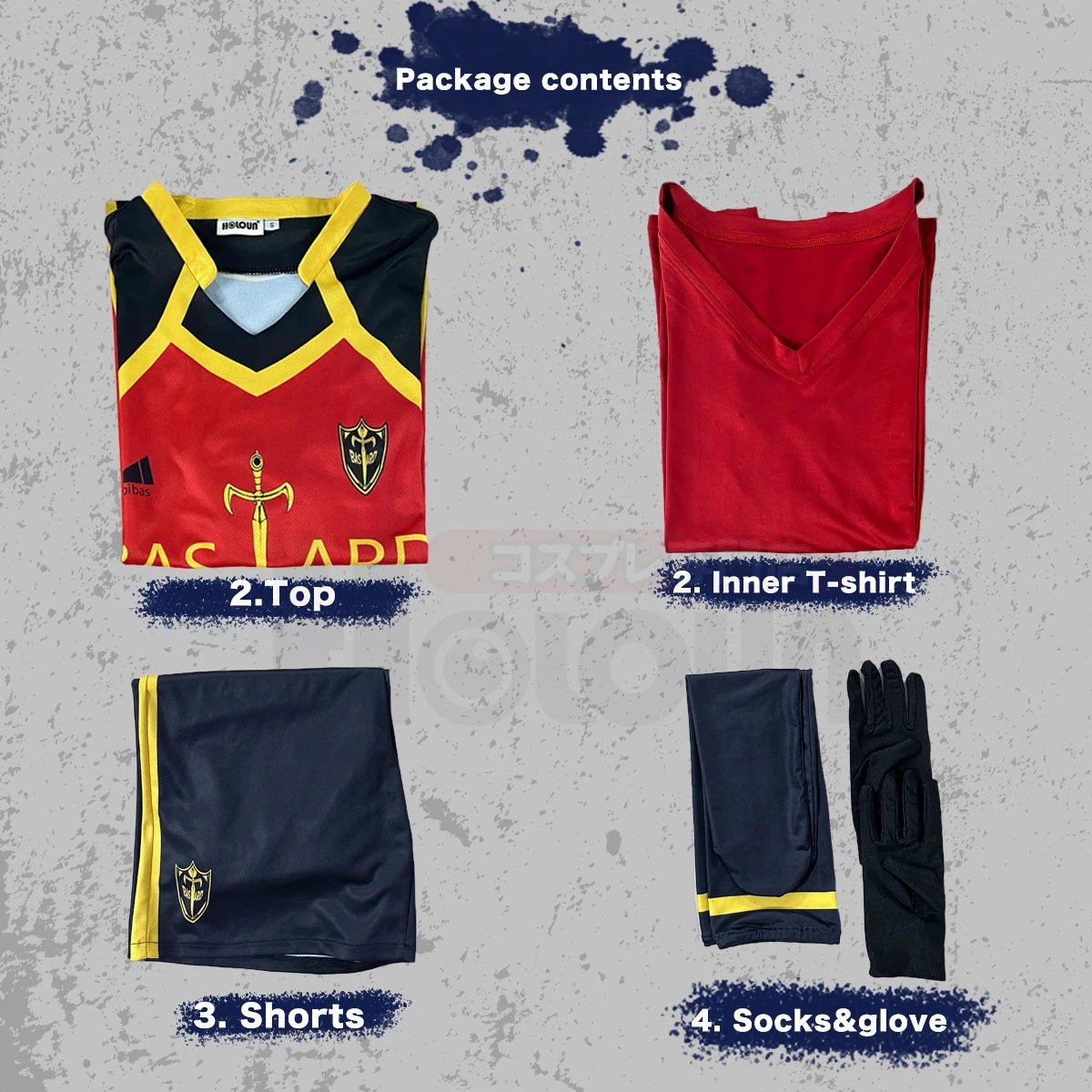 Traje de Cosplay Noel Noa de Blue Lock - Uniforme de Fútbol Bastard Munchen Rojo NO.9 Bordado - Fantasia Cosera