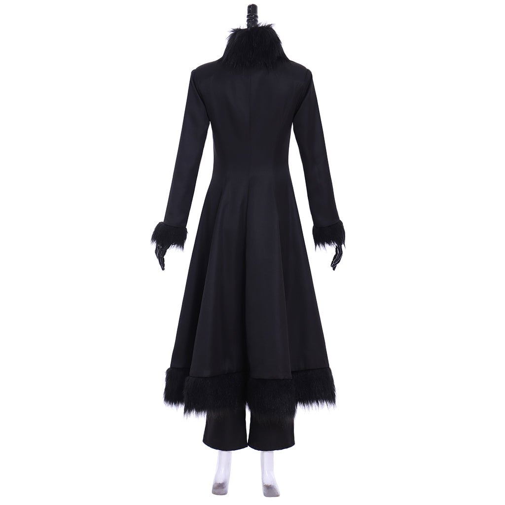 Traje de Cosplay de Cynthia de Pokémon Sol y Luna - Traje Negro Completo - Fantasia Cosera