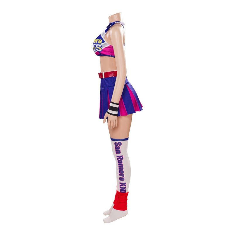 Traje de Cosplay de Juliet Starling - Conjunto de Top y Falda de Lollipop Chainsaw para Mujeres y Niñas - Fantasia Cosera