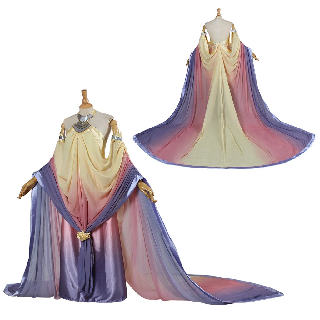 Vestido Lago Princesa Estrella Episodio 2 Traje Cosplay - Elegante Atuendo de Fantasía Real para Fans y Cosplayers - Fantasia Cosera