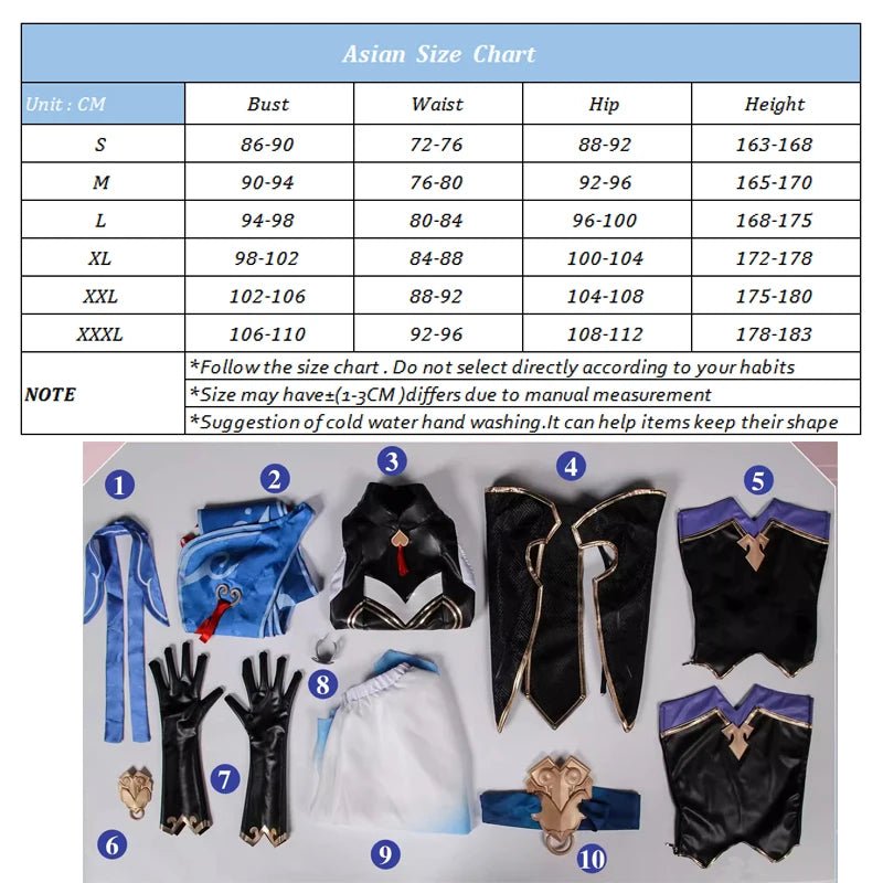 Traje de Cosplay Jingliu de Honkai Star Rail para Hombres Adultos y Juveniles - Fantasia Cosera