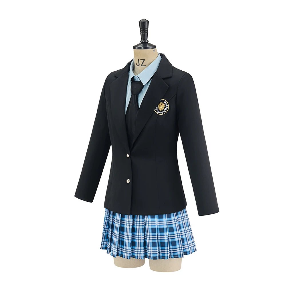 Disfraz de Mia Thermopolis Los Diarios de la Princesa Camisa Chaqueta Falda Traje para Mujer Halloween Carnaval Fiesta Uniforme Escolar - Fantasia Cosera