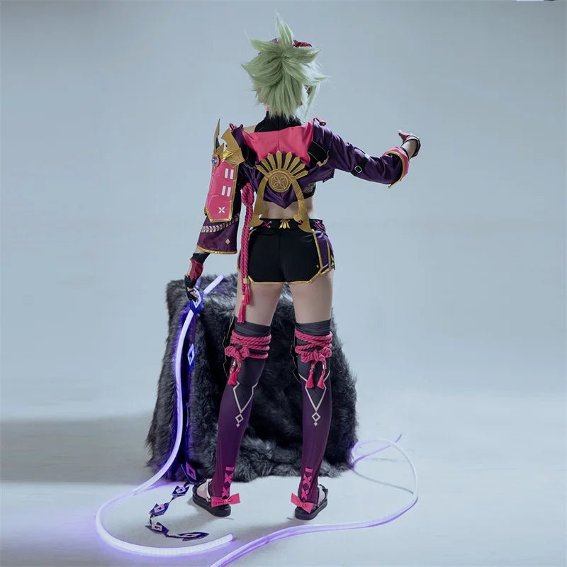 Disfraz de Kuki Shinobu de Genshin Impact para Halloween y Fiestas Temáticas - Conjunto Completo para Mujer - Fantasia Cosera