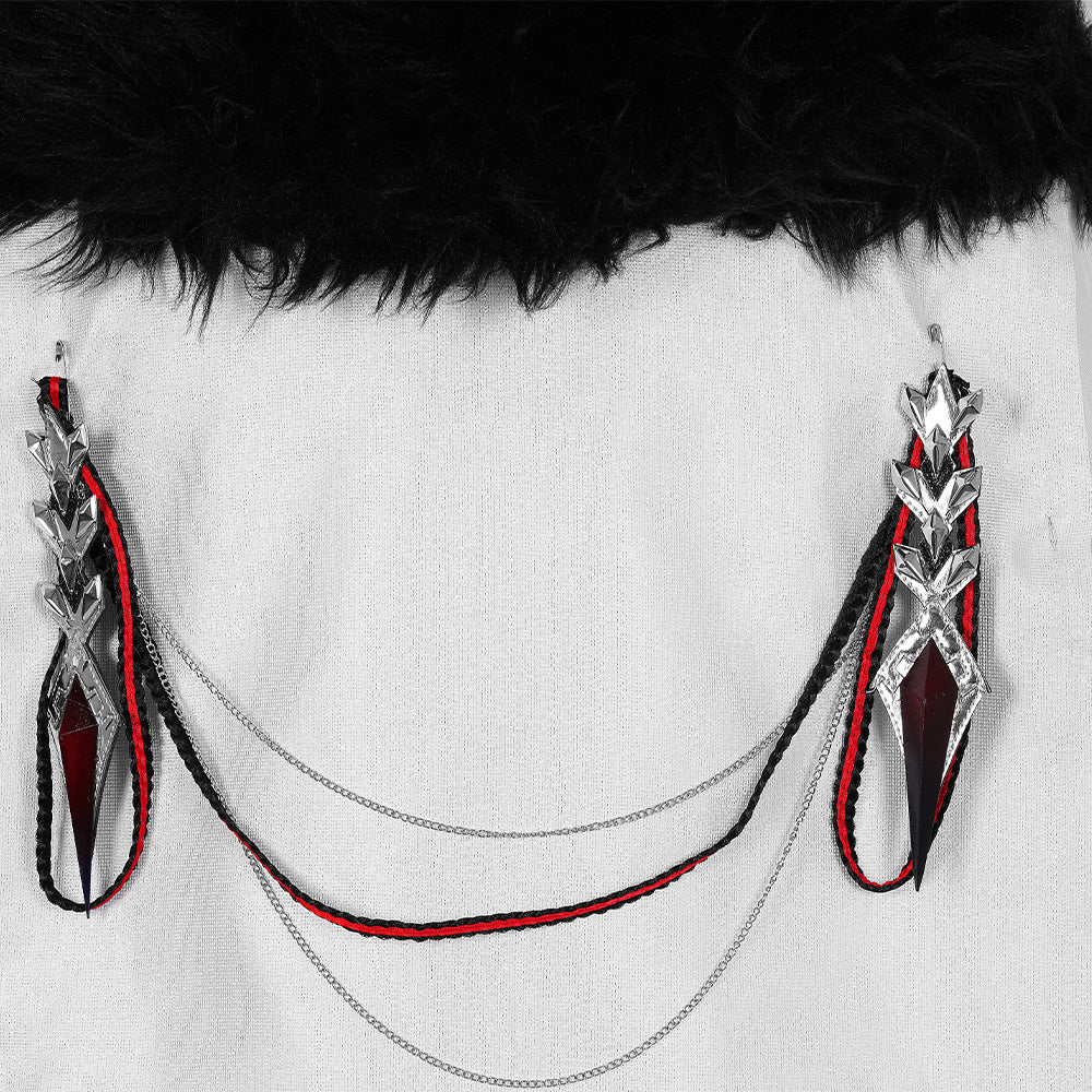 Traje de Genshin Impact Fatui Cloak para Pierr Pantalone Tartaglia Harlequin Doctor Sandrone Columbina Regretor - Fantasia Cosera