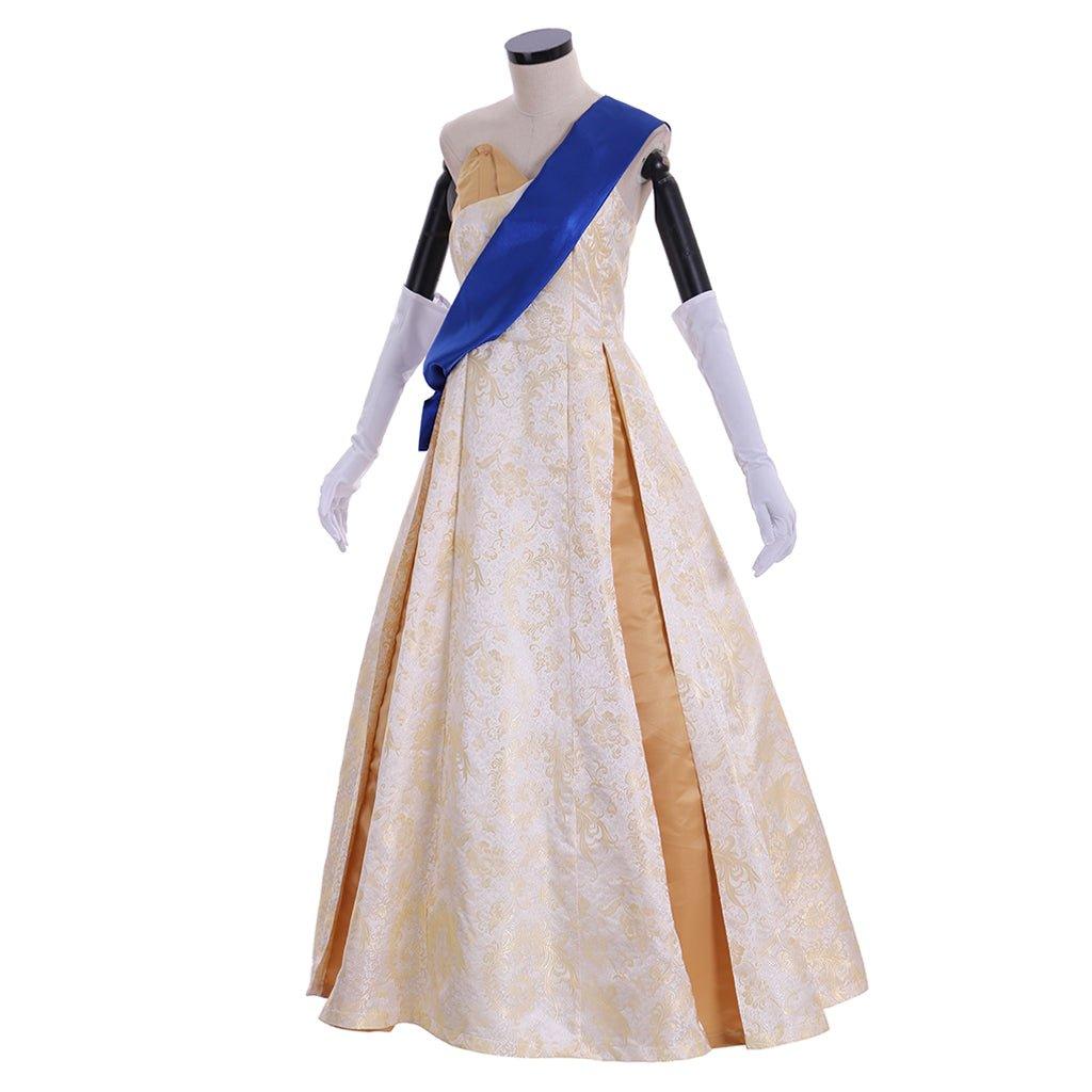 Vestido de Gala Reina Isabel Temporada 2 The Crown | Vestido de Princesa para Mujer - Fantasia Cosera