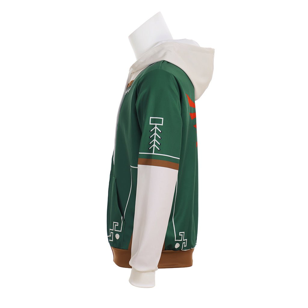 Chaqueta con Cremallera de Link de Legend of Zelda para Entusiastas de los Videojuegos - Fantasia Cosera