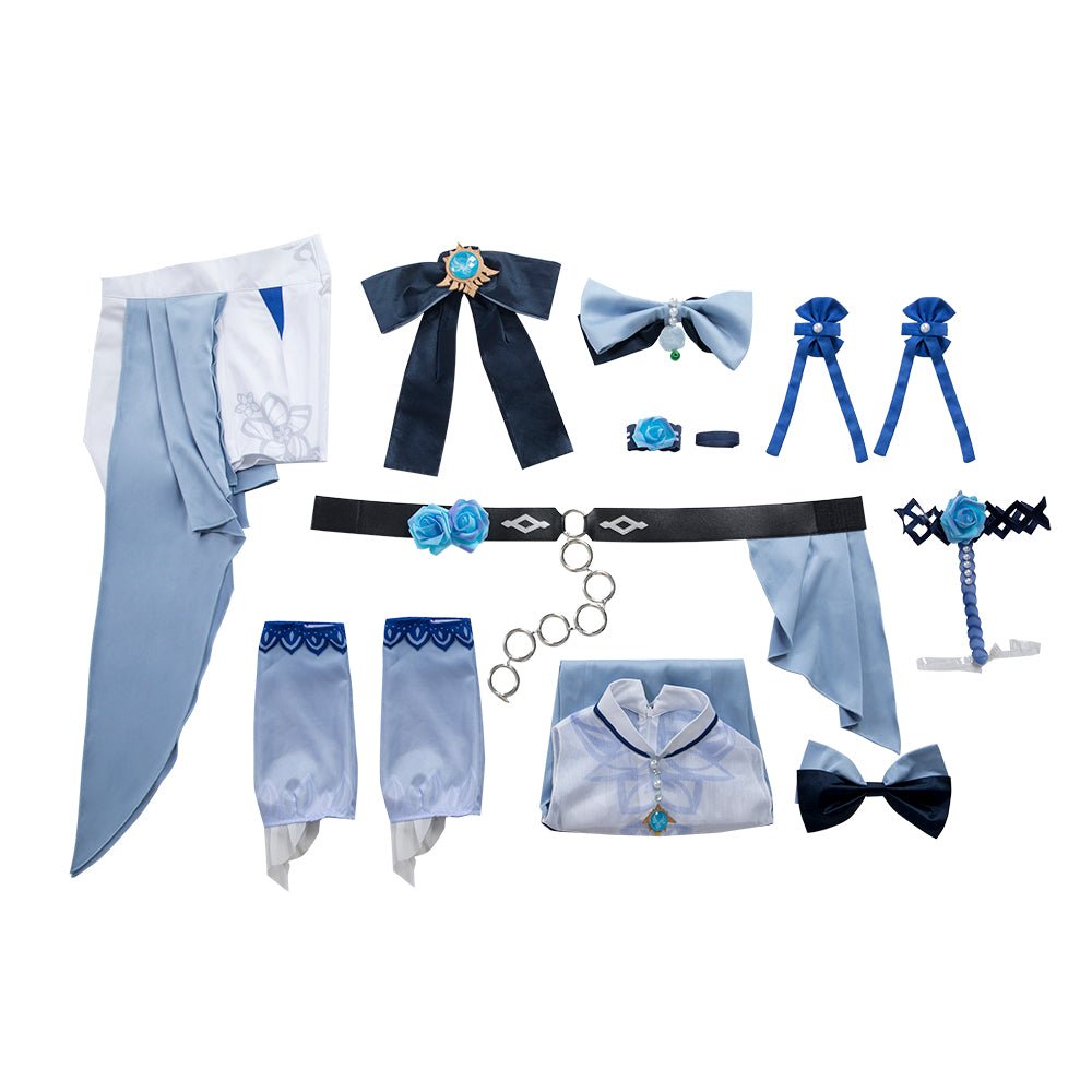Traje de Cosplay de Jean de Genshin Impact - Vestido de Verano Brisa Marina para Halloween - Fantasia Cosera