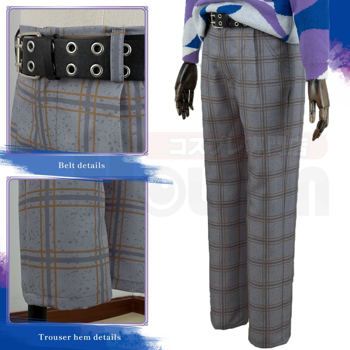 Disfraz Cosplay de Reo Mikage de Blue Lock con Peluca, Sudadera y Pantalones para Uso Diario, Outfit Rosa de Fibra Sintética, Regalo - Fantasia Cosera