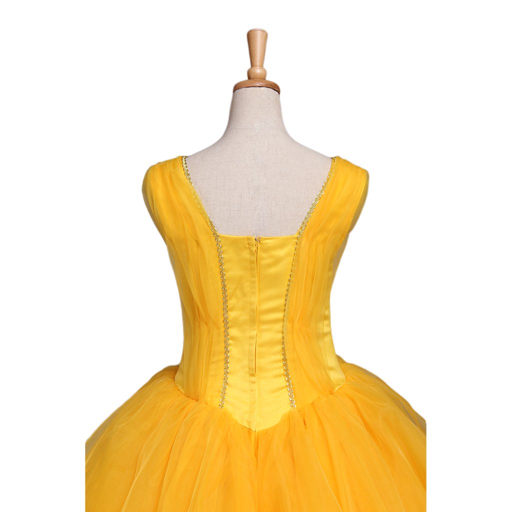 Vestido de Princesa Belle para Adultos | Disfraz de Cosplay para Halloween y Fiestas Temáticas - Fantasia Cosera