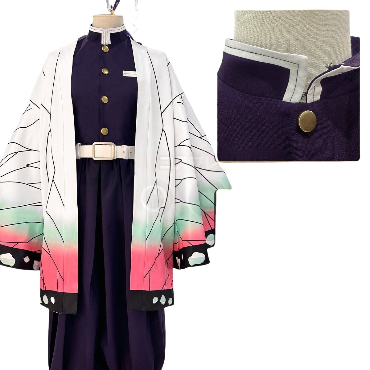 Traje de Cosplay Demon Slayer Shinobu Kocho y Kanae Kocho - Calidad Premium - Fantasia Cosera