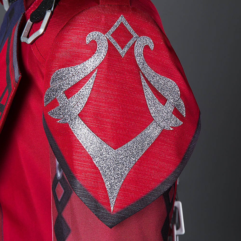 Sumérgete en la Noche con el Traje de Cosplay Diluc Atardecer Carmesí - Genshin Impact - Fantasia Cosera