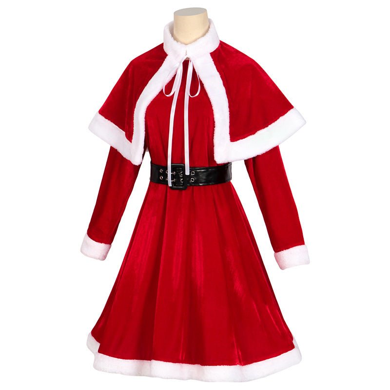 Conjunto de Uniforme Navideño Nuevo Disfraz COS Ropa de Navidad Vestido de Navidad Conjunto Completo - Fantasia Cosera