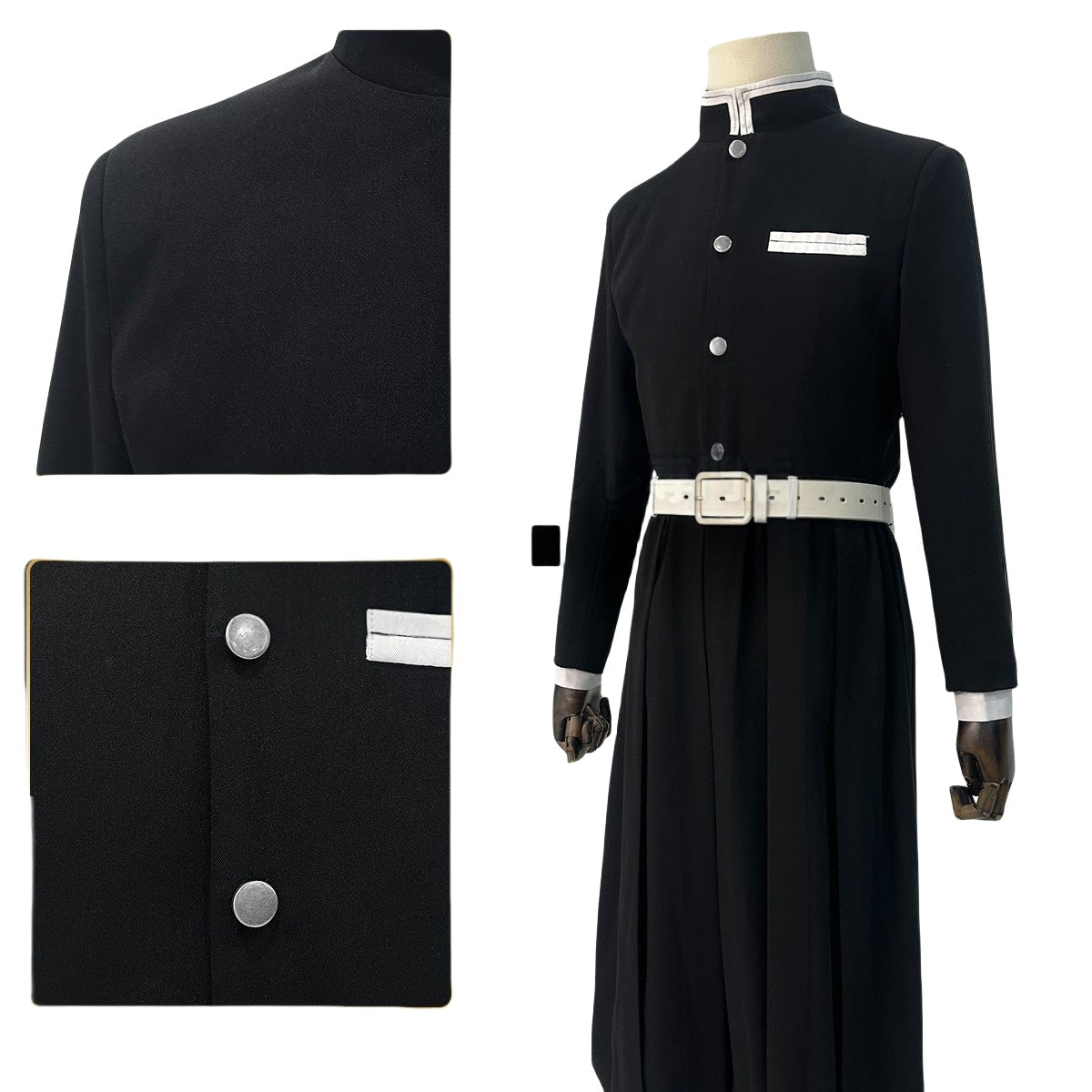 Traje de Cosplay de Zenitsu Agatsuma de Demon Slayer: Kimetsu no Yaiba - Fantasia Cosera