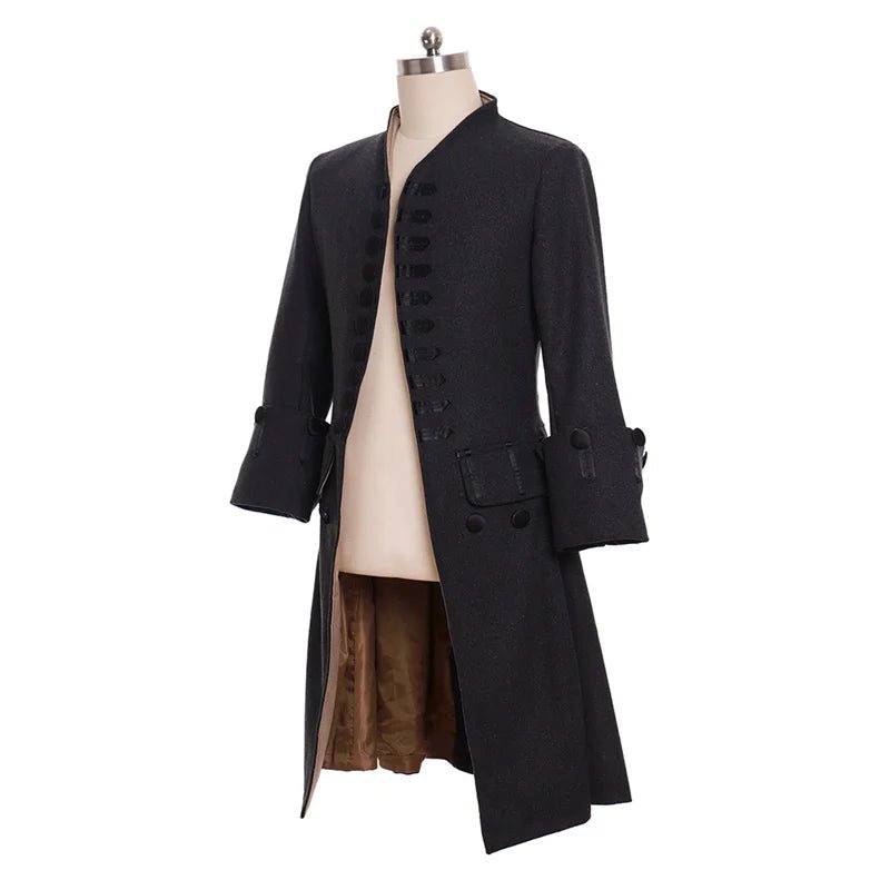 Abrigo Largo Medieval Steampunk Edwardiano para Hombres - Fantasía Cosera - Fantasia Cosera