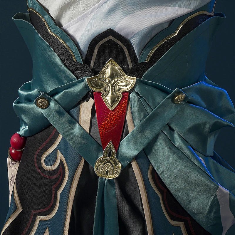 Traje de Cosplay de Dan Heng Joven Dragón Frío de Honkai Star Rail con Cuerno de Dragón - Fantasia Cosera