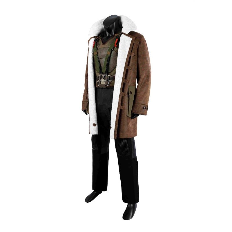 Traje de Cosplay Bat Bane – Zapatos, Máscara, Abrigo, Accesorios | El Caballero de la Noche Renace Traje de Fantasía para Halloween - Fantasia Cosera