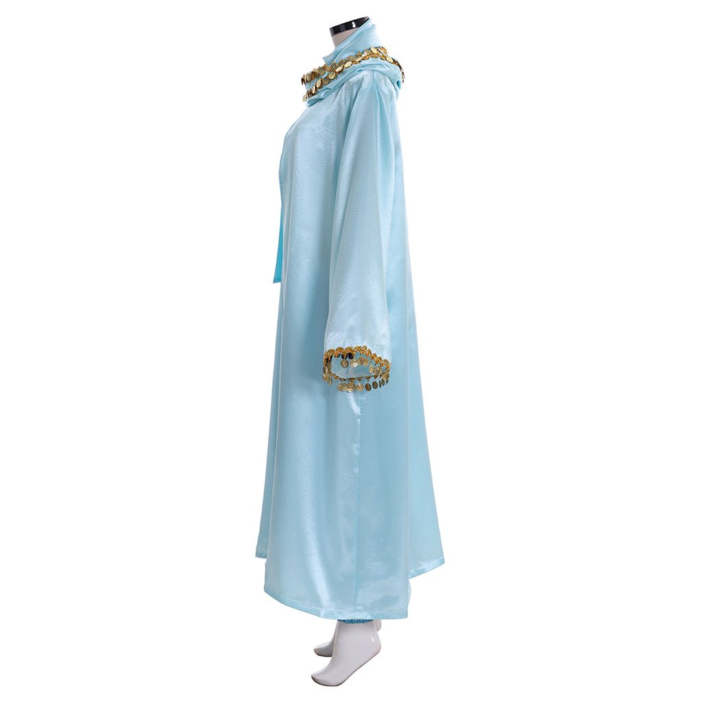 Disfraz de Princesa Jasmine con Capa | Traje de Disney Aladdin para Halloween y Fiestas Temáticas - Fantasia Cosera