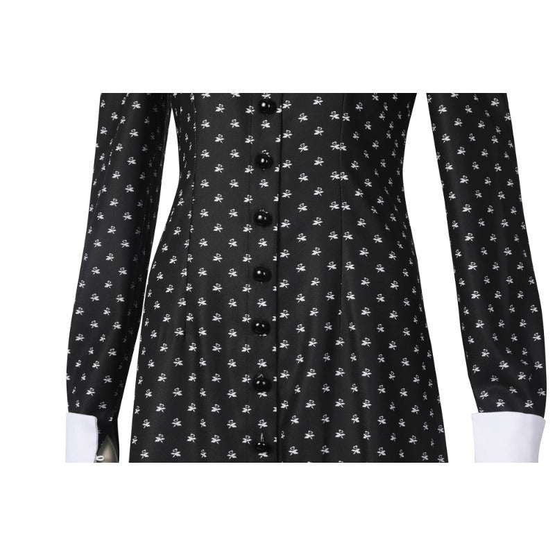 Vestido Cosplay de Wednesday Addams – Traje de Mujer de la Familia Addams para Halloween y Cosplay - Fantasia Cosera